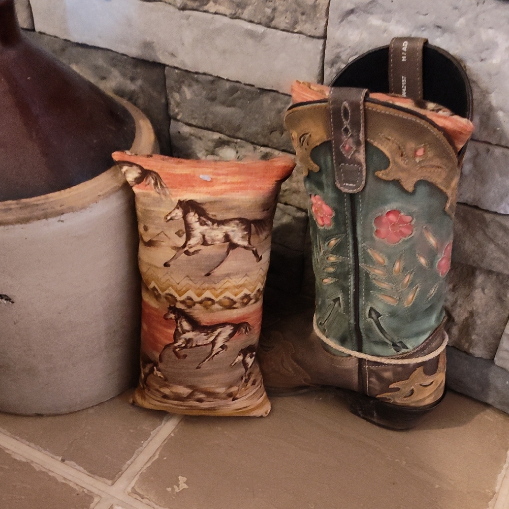 Boot Pillow Set colors Vary And Can Be Customized